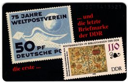 Historische Briefmarken - volle deutsche Telefonkarte