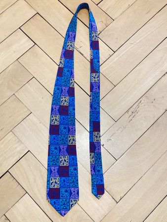 Vintage 90s Tie Keith Haring From The Playboy Collection
