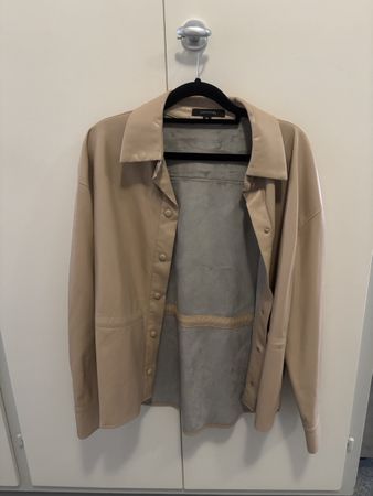 Comma Damen Hemdjacke Kunstleder