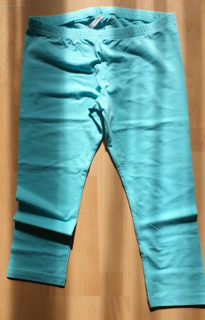 Turquoise Damen Leggings Gr. M Chicoree Baumwolle Top Zus...