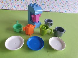 Duplo (X07) Set Küche, Kaffeemaschine, Töpfe,...
