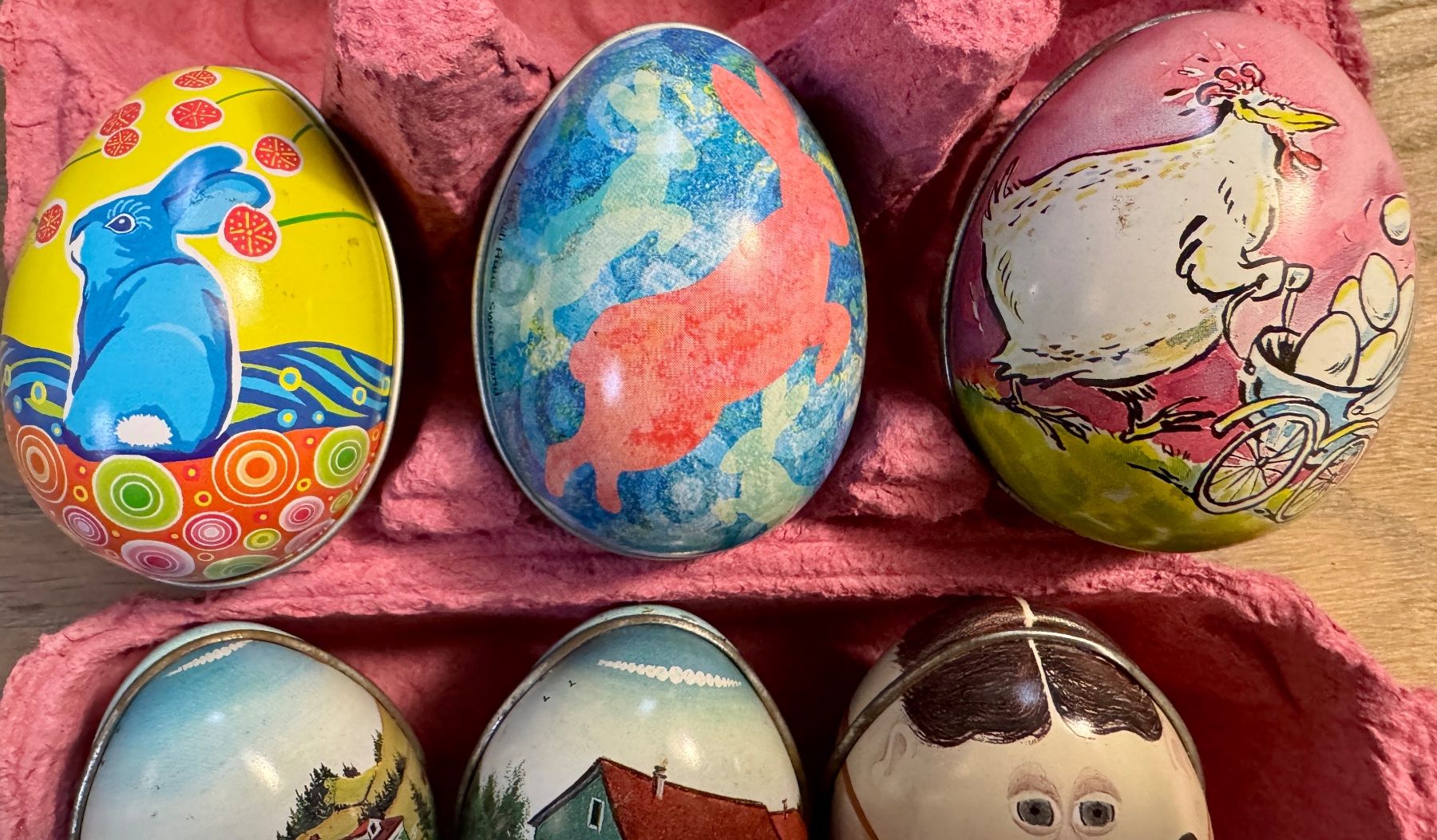 Tutte le decorazioni: 9 Stk. Blecheier Ostern Blech Eier Blechei LÄCKERLIHUUS – Usato da Rothrist venduto da Luckywinner 1