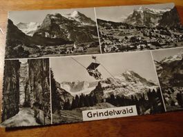 Grindelwald. alte 5er-Karte, um 1950, ungelaufen