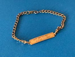 Armband LOVE (21cm) vergoldet