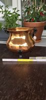 Kupfertopf Stockli mit Kette und Henkeln guter Zustand 