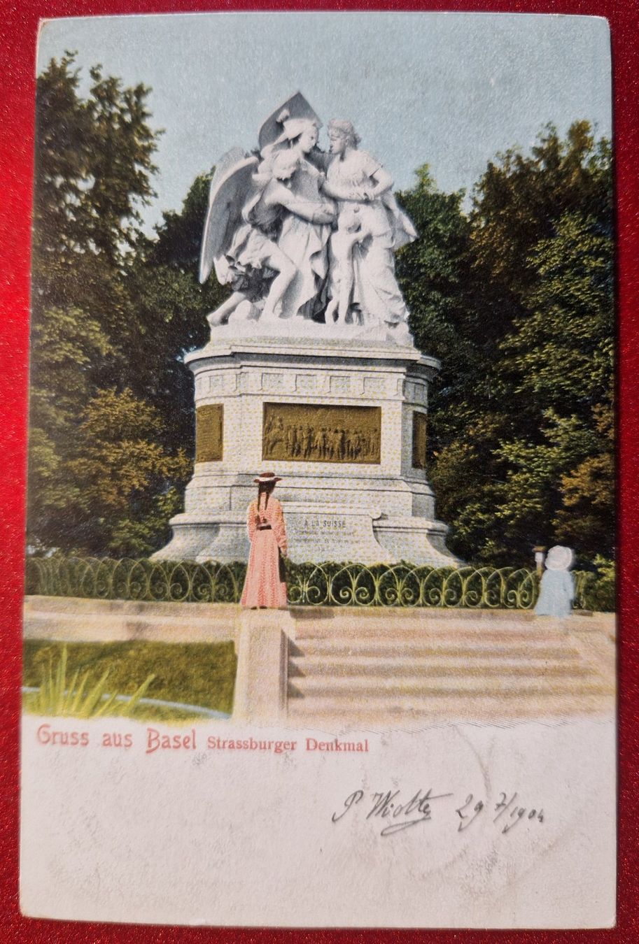 Cartoline postali: Strassburger Denkmal Basel 1904 – Usato da Melchnau venduto da Arthurius