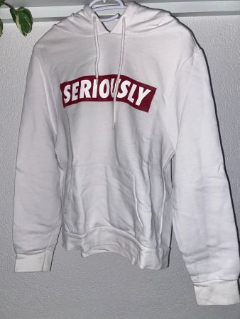 Kapuzenpullover weiss