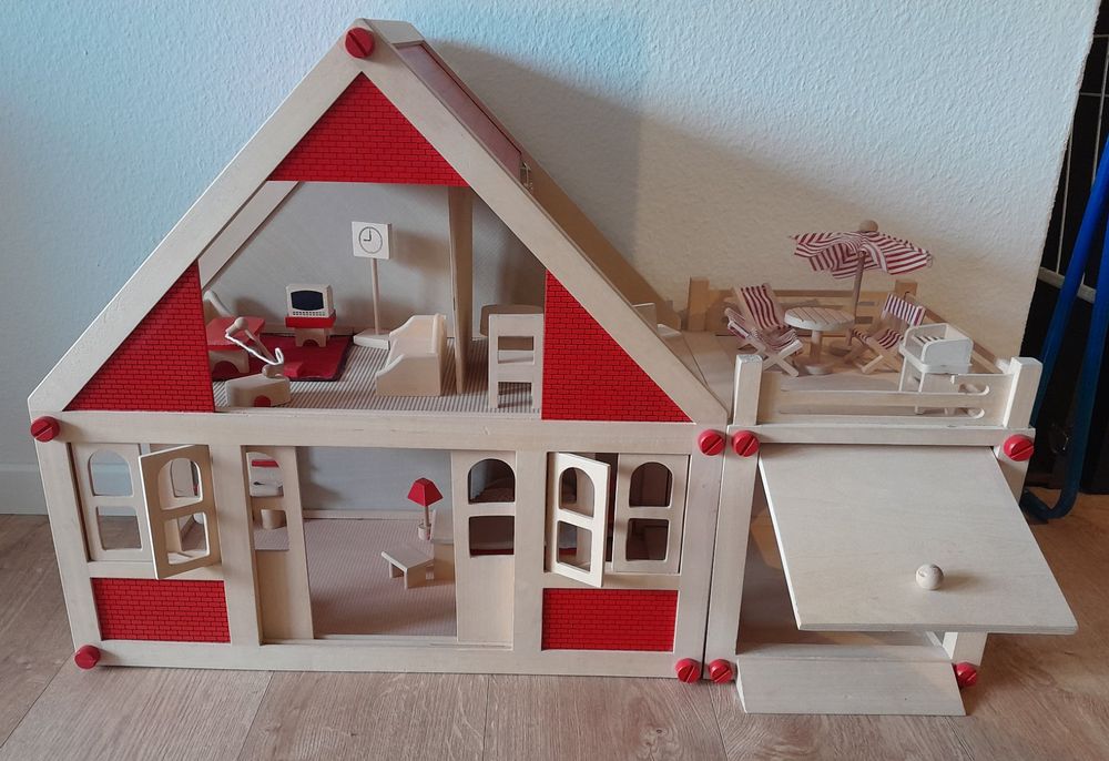 Puppenhaus Puppenstube Bäbi Huus Holz Zubehör Kaufen auf Ricardo