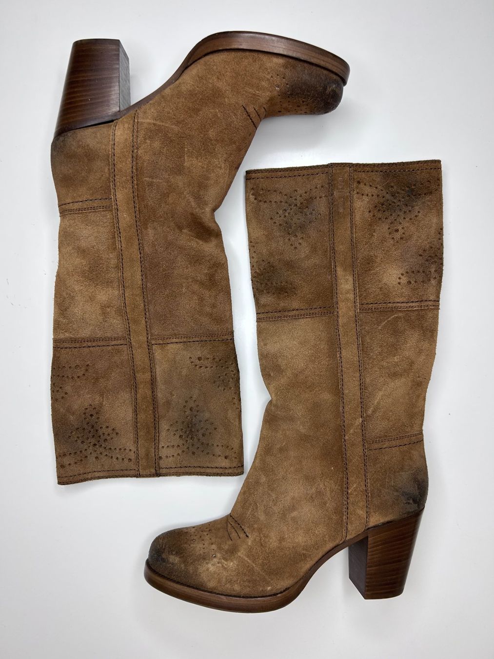Navyboot Scarpe da donna: Car Shoe Stiefel aus Wildleder – Nuovo (secondo la descrizione) da St. Gallen venduto da look-twice