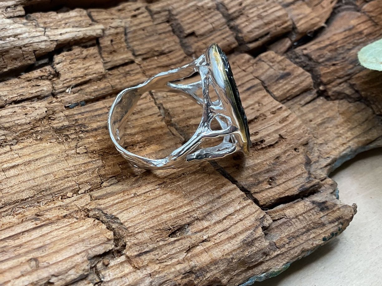Ringe: Art Deco Ring mit geschnitzter Muschel, Gr. 56 – Neu (gemäss Beschreibung) aus Luzern von S.Kern01 3