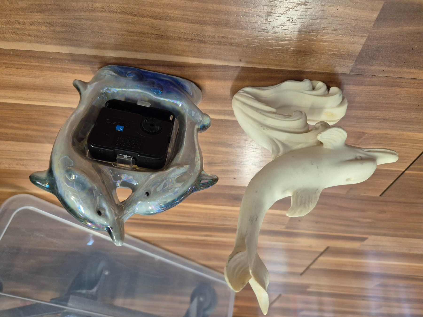 Statuette: Delfin Figuren, und Delfinuhr k45 – Usato da Schwarzenburg venduto da Flamingo07 1
