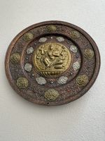 Kupfer Wandteller mit Halbedelsteinen