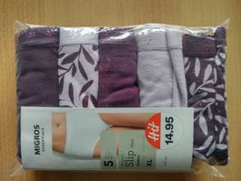 Migros Damen Slip XL, 5 Stück, NEU & OVP!