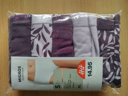 Migros Damen Slip XL, 5 Stück, NEU & OVP!