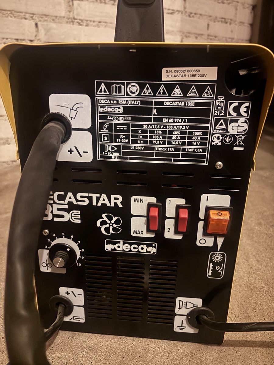 Deca Postes à souder: Schweis geraet DECA DECASTAR 135E 230V MIG/MAG – Défectueux à Zürich par Sutecs 1