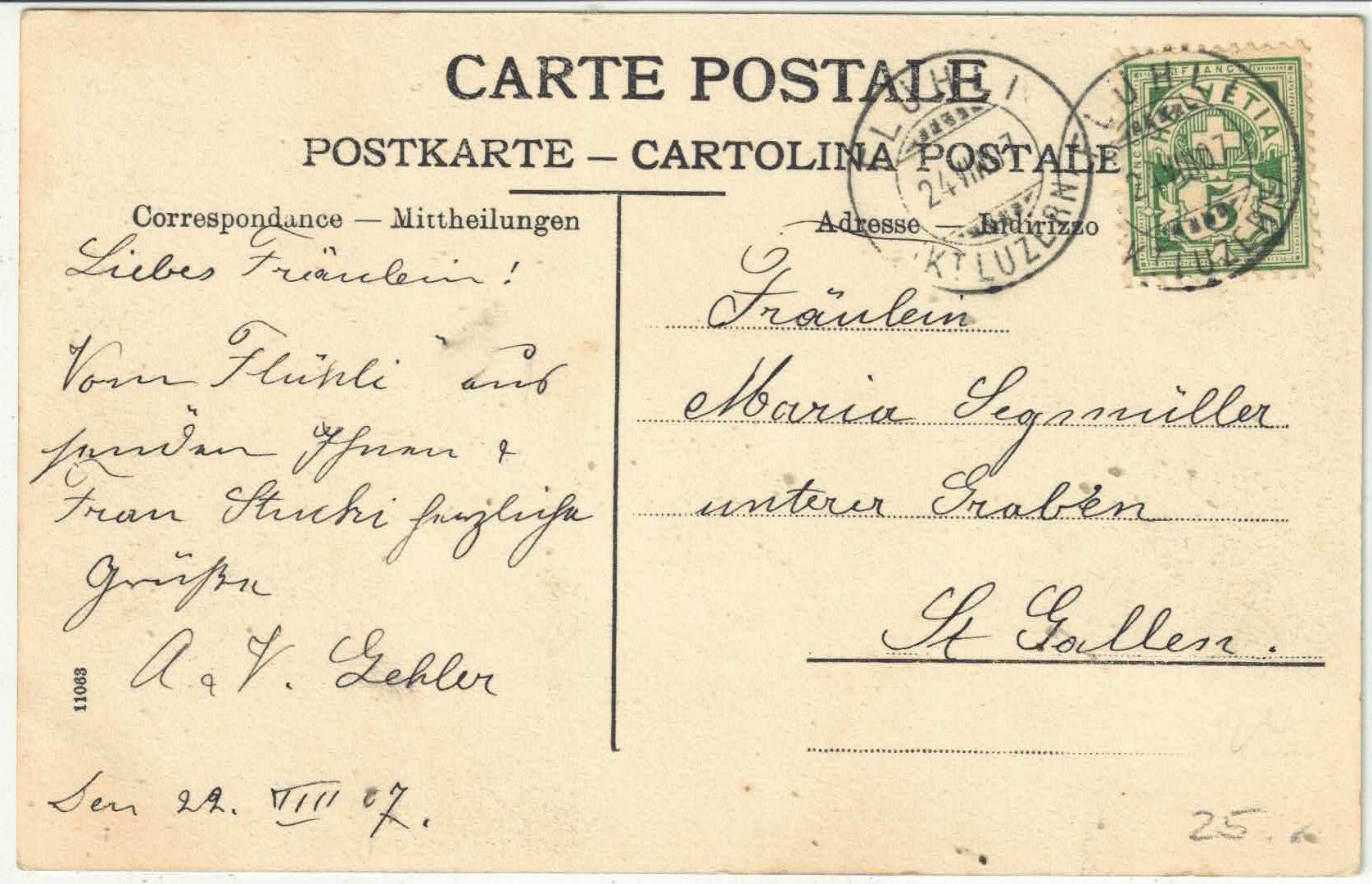Cartoline postali: Kurhaus Flühli LU - animee – Usato da Ettingen venduto da Kartenplanet 1