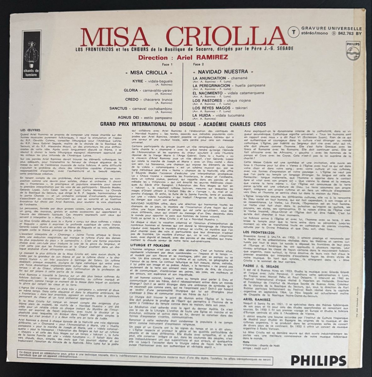 Dischi in vinile: Misa Criolla Schallplatte Argentine – Usato da Goldach venduto da Donpancho 1