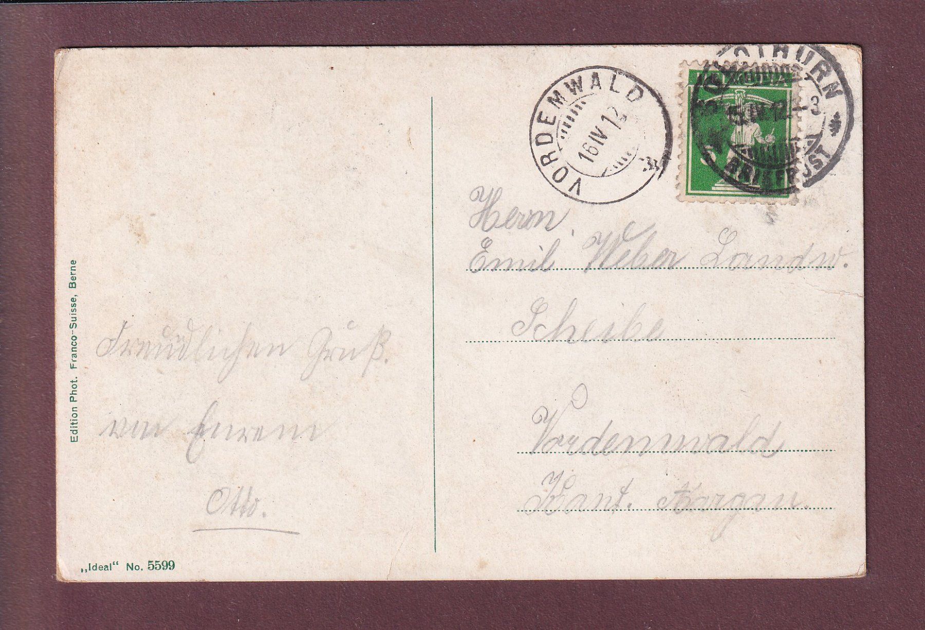 Cartoline postali: SOLOTHURN - Museum - Konzertsaal - 1912 – Usato da Pully venduto da nicecards 1