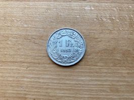 1 Franken Schweiz 1952 Silber