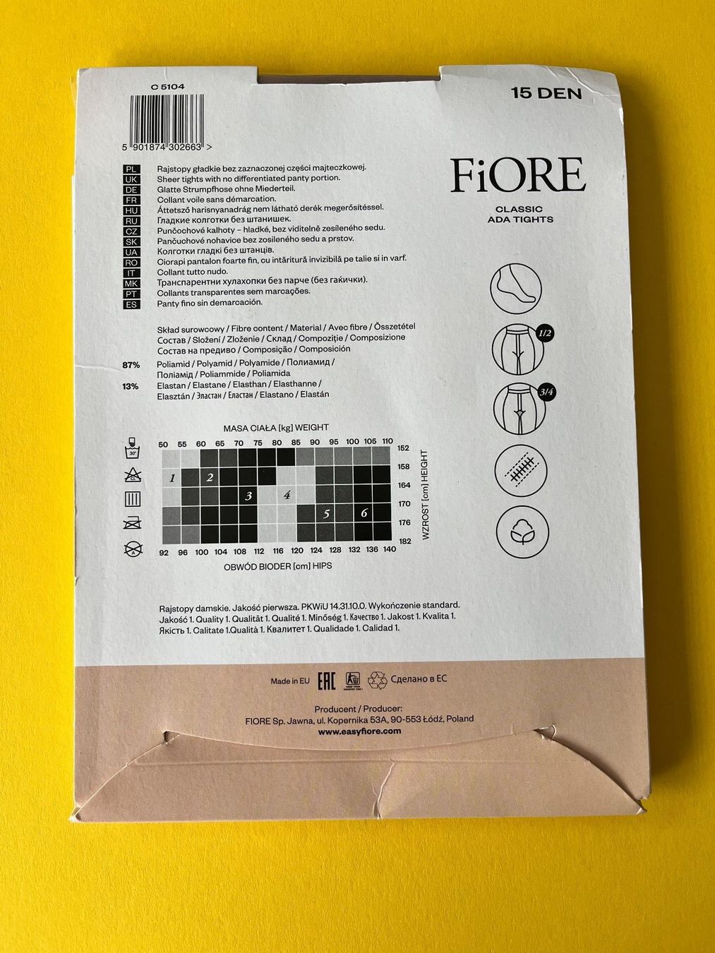 Strümpfe & Strumpfhosen: Strumpfhose Classic Ada,  FIORE, Grösse S,  Farbe Sand – Neu und originalverpackt aus Rudolfstetten von gst_g7xl 1