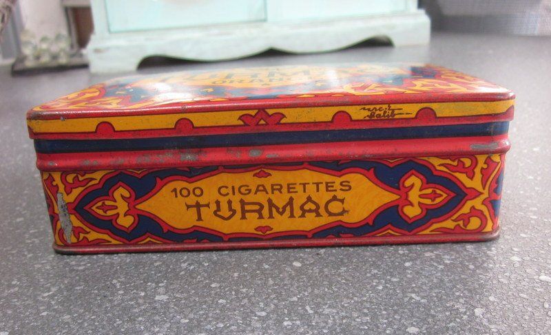 Altro in Decorazioni & Accessori: Blechdose TURMAC Orange, 100 Cigarettes – Usato da Bischofszell venduto da Pfau0 1