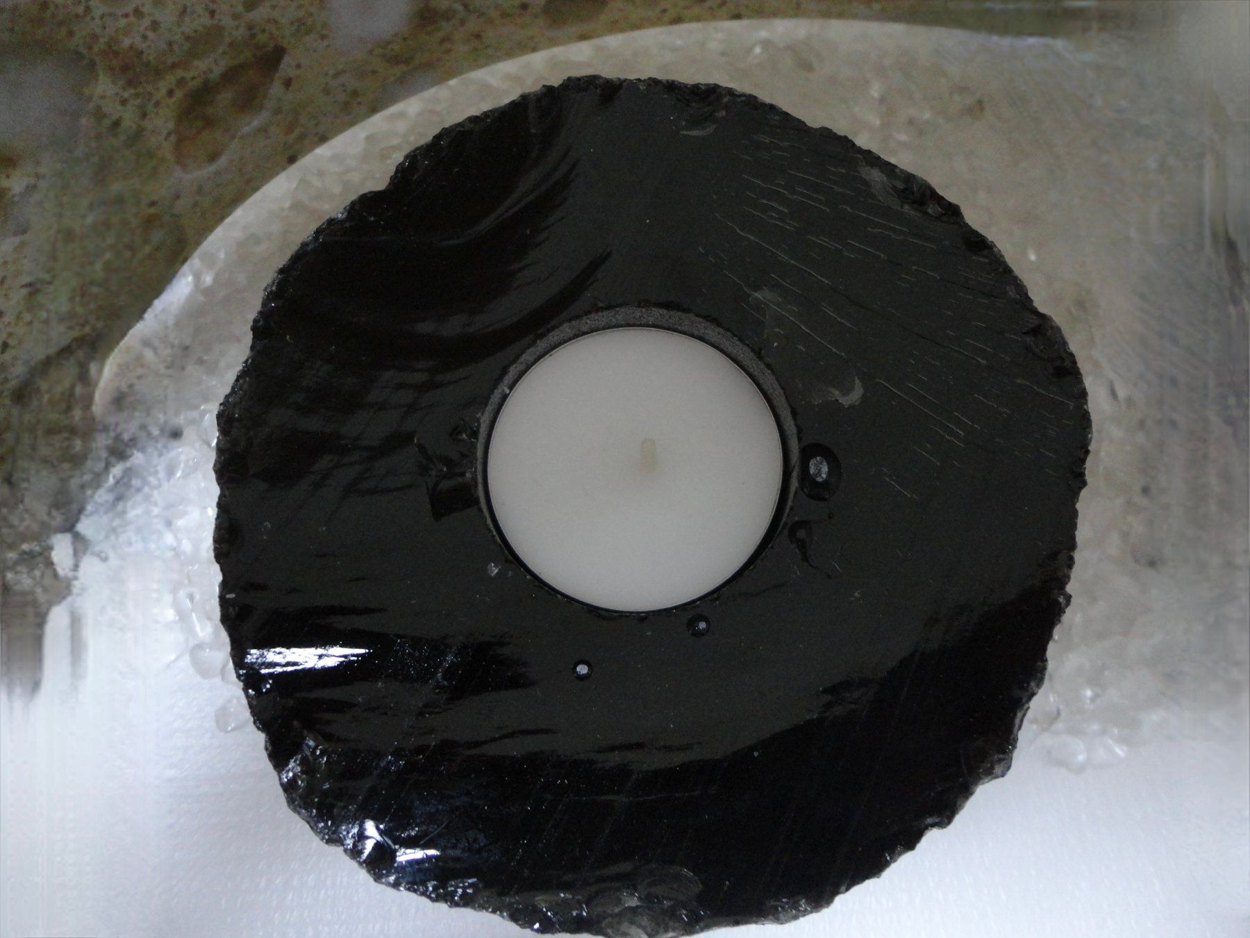 Edelsteine: Windlicht Obsidian – Neu (gemäss Beschreibung) aus Biberist von tl-schmuck 1