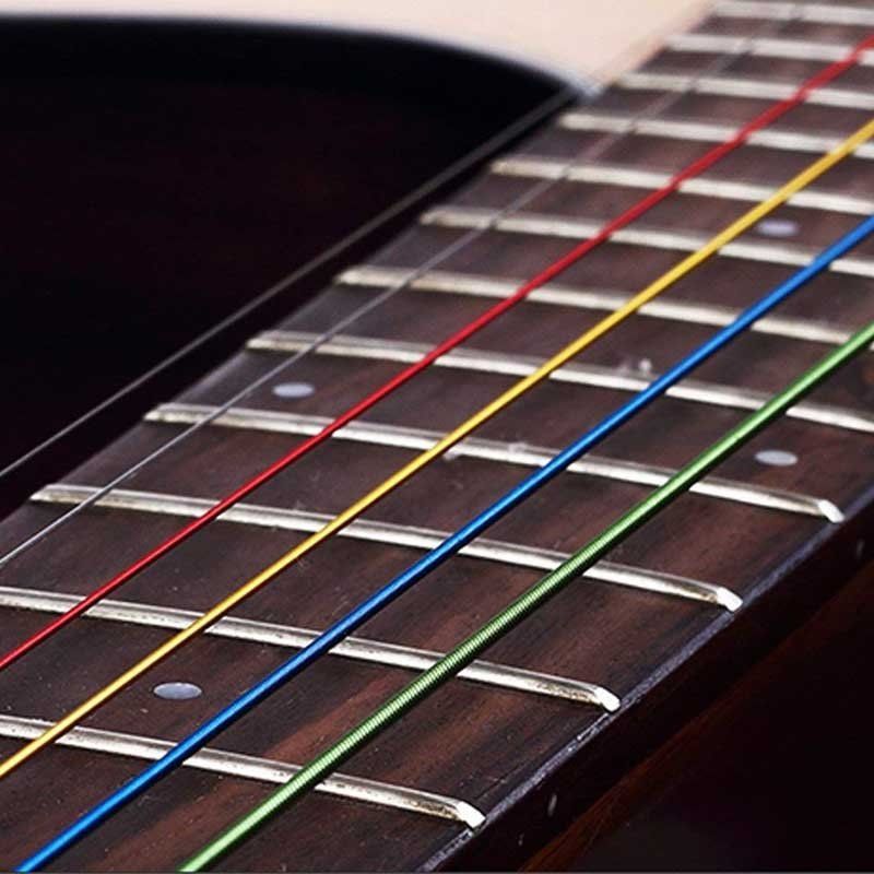 Strumenti musicali: Cordes de guitare E-A multicolores – Nuovo e nell'imballaggio originale da Renens VD venduto da Accessoryworld 1