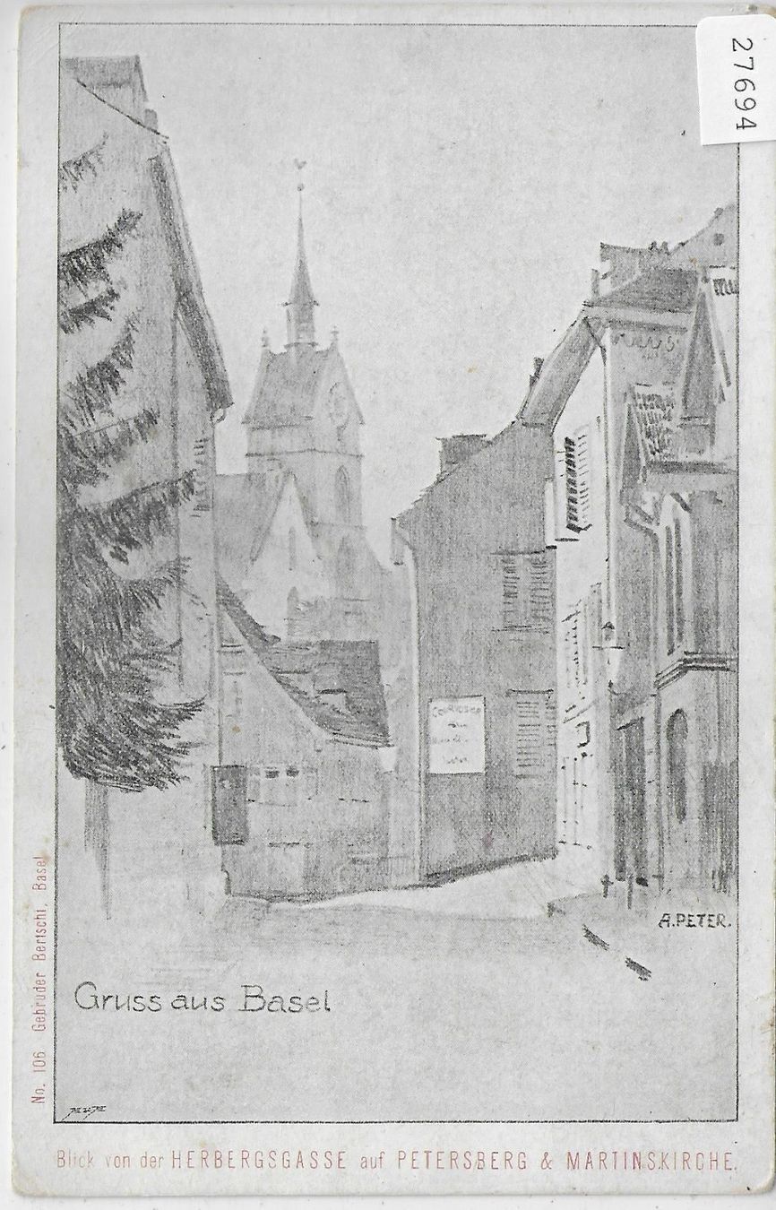 Cartoline postali: Gruss aus Basel - Blick von der – Usato da Ettingen venduto da Kartenplanet