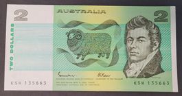 2 DOLLARS / AUSTRALIEN ND (1985) (BANKFRISCH)