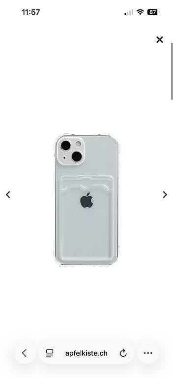Cover & Protezioni schermo: iPhone 13 Gummi Case Hülle mit Kartenfach -Transparent – Usato da Kirchlindach venduto da Pem2