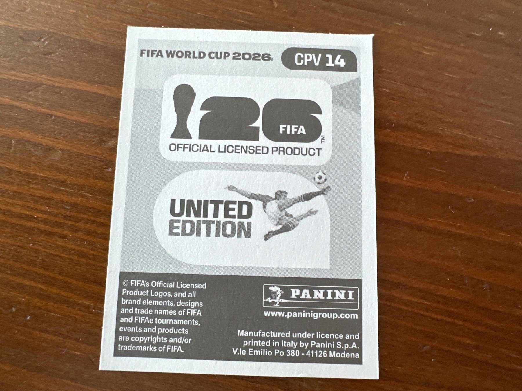 Panini Carte collezionabili: Panini CPV 14 FIFA World Cup 2026 – Nuovo e nell'imballaggio originale da Würenlos venduto da gtvlady_82 1
