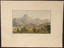 Altdorf altkolorierte Aquatinta von F. A. Schmid selten