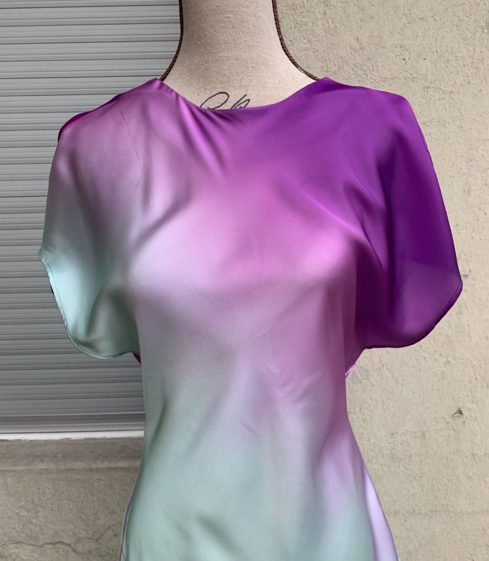 Zara Vestiti: Splendide longue robe tie-dye ZARA dégradé violet vert  t.S – Nuovo (secondo la descrizione) da Martigny venduto da only__you 1