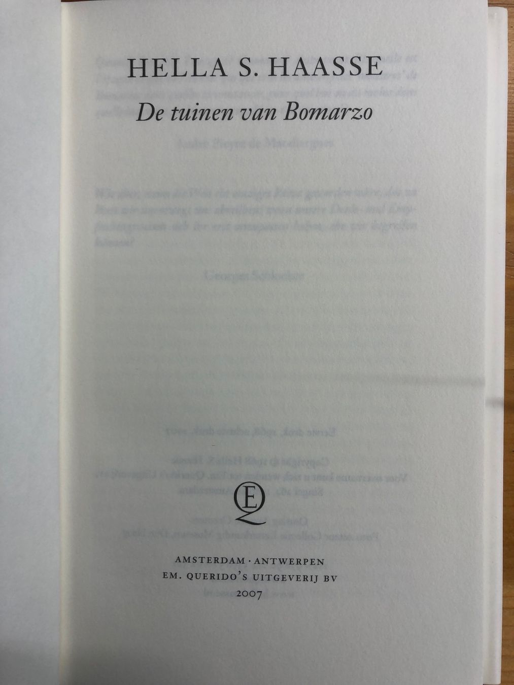 Libri: Hella S. Haasse De tuinen van Bomarzo – Usato da Allschwil venduto da lito4 2