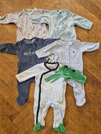 Lot de 5 pyjamas bébé 3 mois (62 cm)