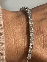 ❤️🍀❤️ Luxus  925 Silber Armband mit Zirkonia Neu❤️🍀❤️‪