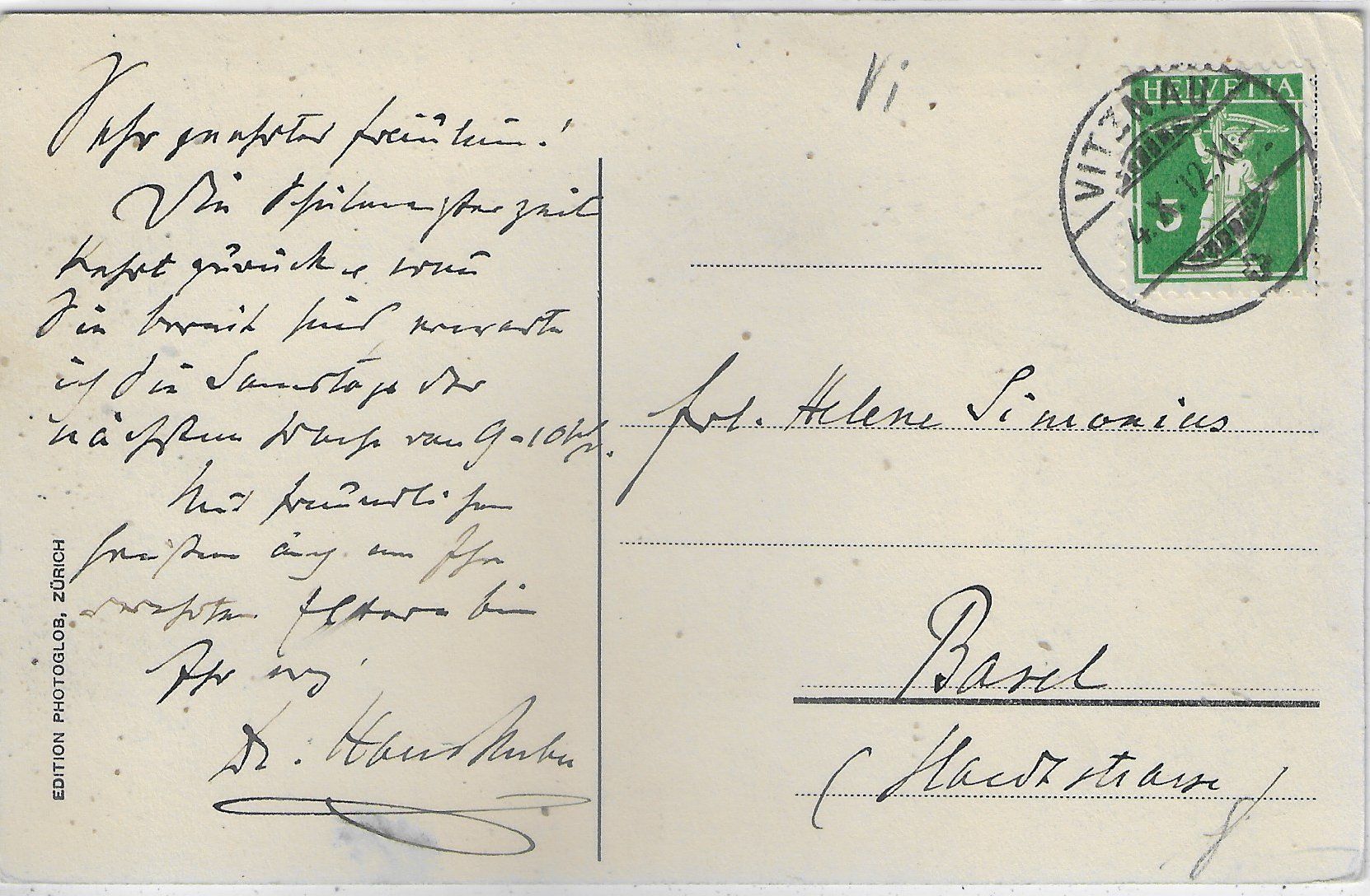 Cartoline postali: Vitznau - Generalansicht – Usato da Ettingen venduto da Kartenplanet 1