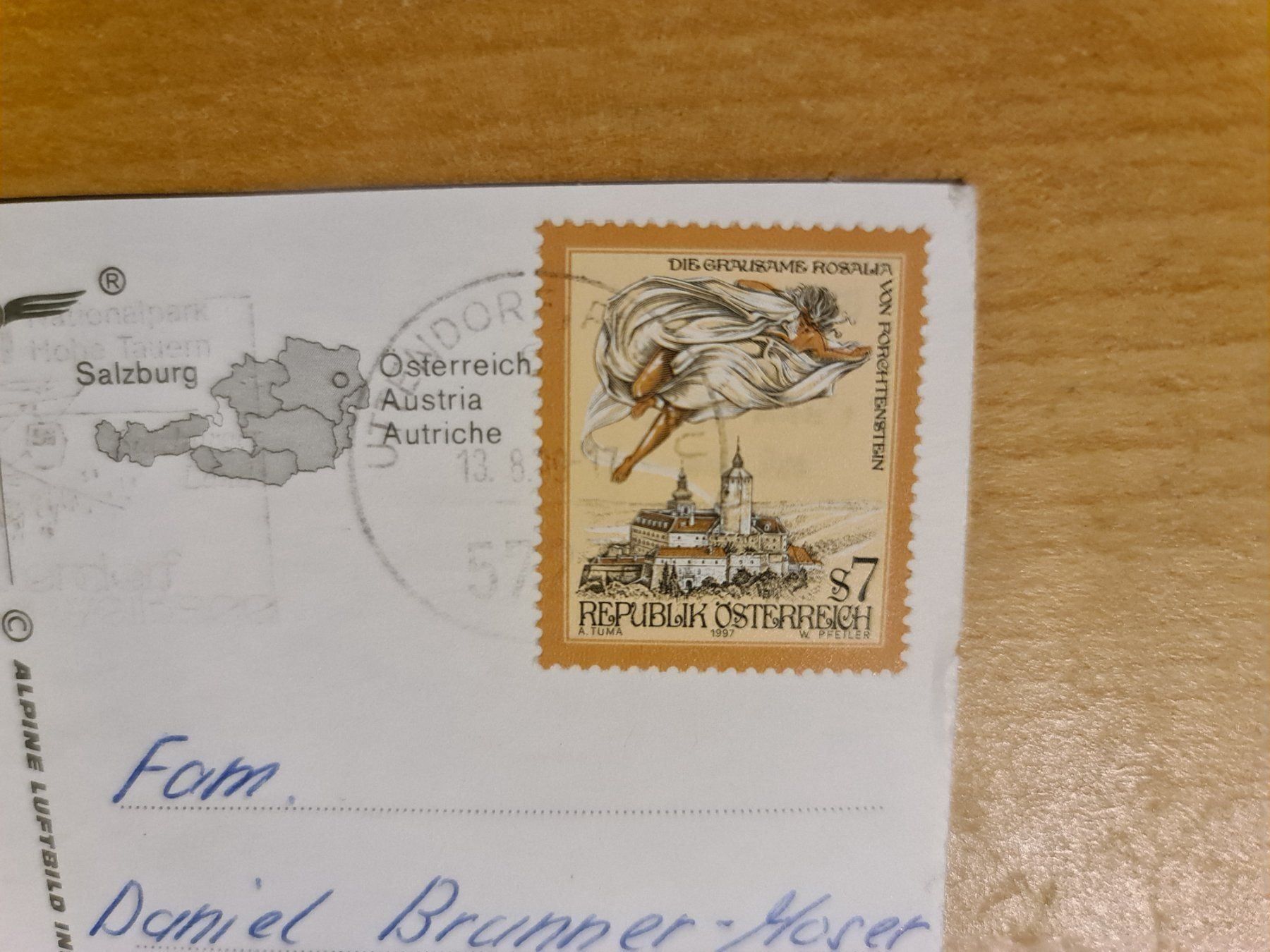 Cartoline postali: Ansichtskarte Uttendorf Österreich – Usato da Dintikon venduto da Vexi 1