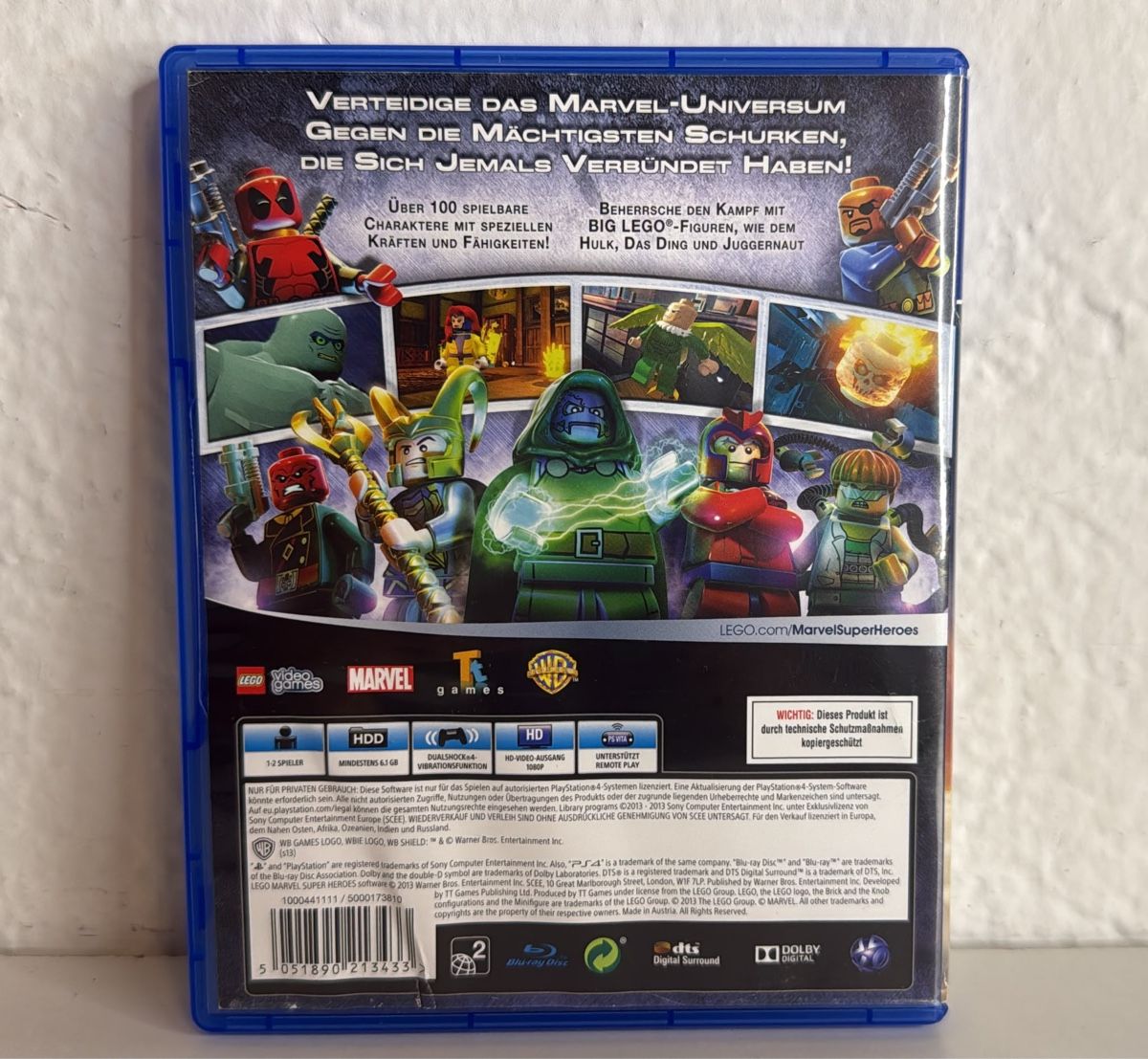 Sony Spiele: LEGO Marvel Super Heroes PS4/PS5 game disc and case – Gebraucht aus Ehrendingen von bubulence 1