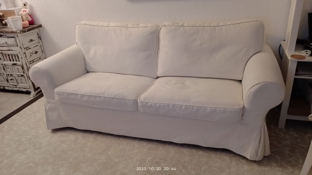IKEA Ektorp 2erSofa / schlafsofa + 2 komplette Sets bezüge Kaufen