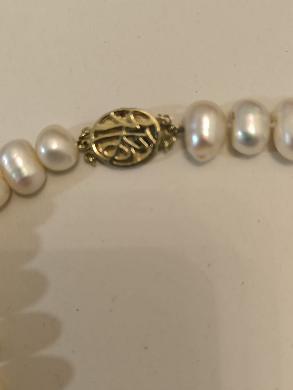 Perle (finte): Wunderschöne, echte Perlenkette mit Goldverschluss, 14k – Usato da Kreuzlingen venduto da dad_9x7b 5