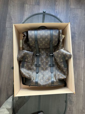 Louis Vuitton Backpack Christopher Monogram Canvas Brown