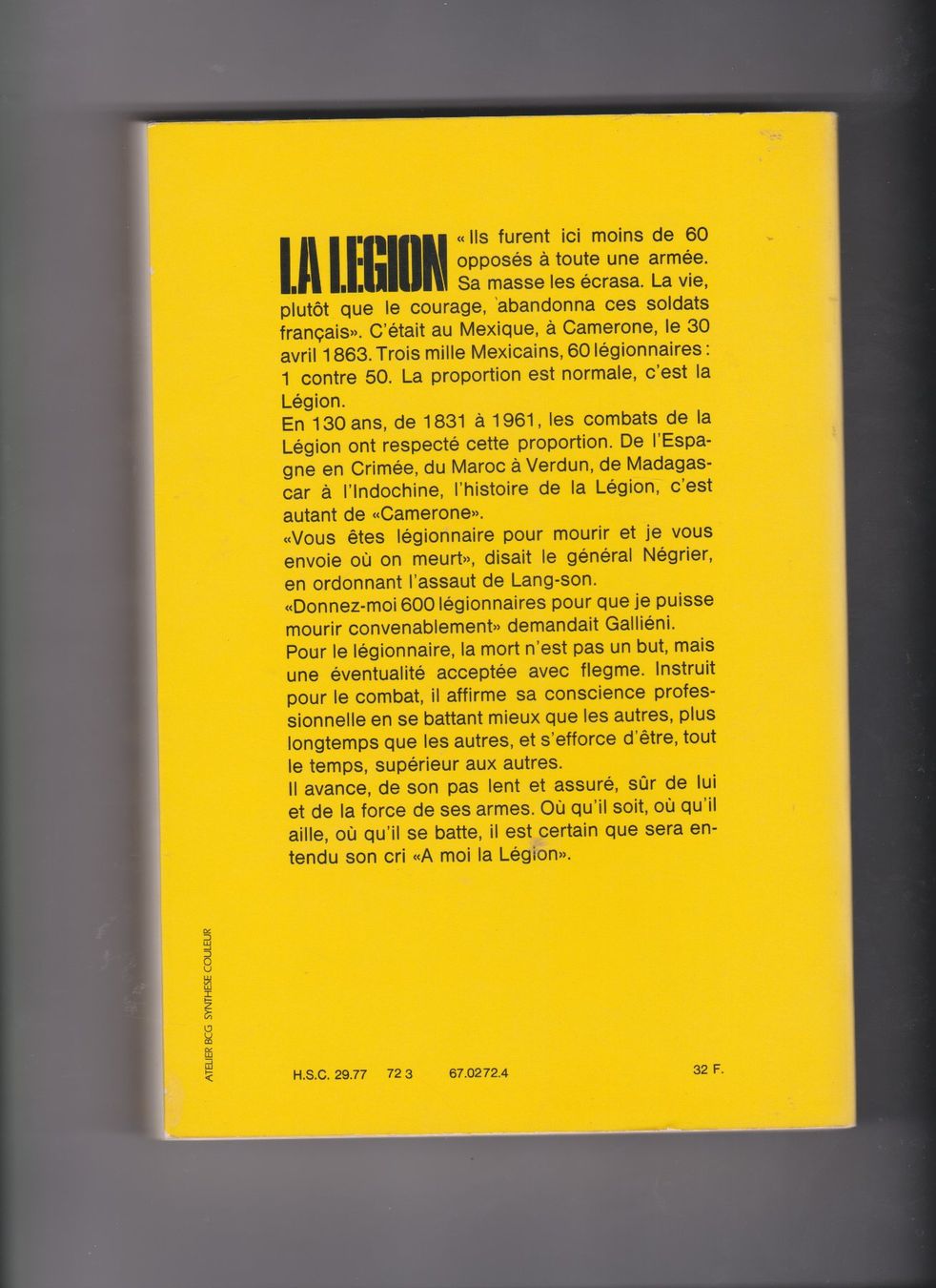 Libri: livre la légion E. Bergot – Usato da Bex venduto da Canouille 1