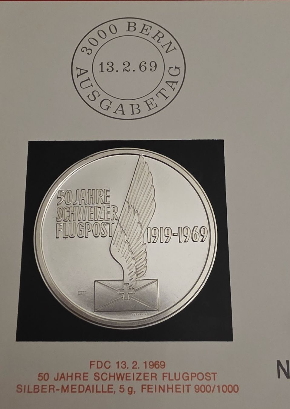 Medaillen: Numisbrief ( Silber )  – Gebraucht aus Bern von Kocholo 5