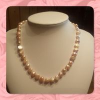 Neu: Perlmutt Muschel Kette Schmuck