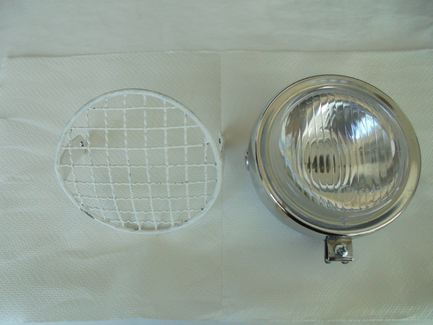 Sachs Parti ricambio per ciclomotori: Puch / Sachs Lampe Chrom, mit Netz – Usato da Rohrbach venduto da Benz16 2