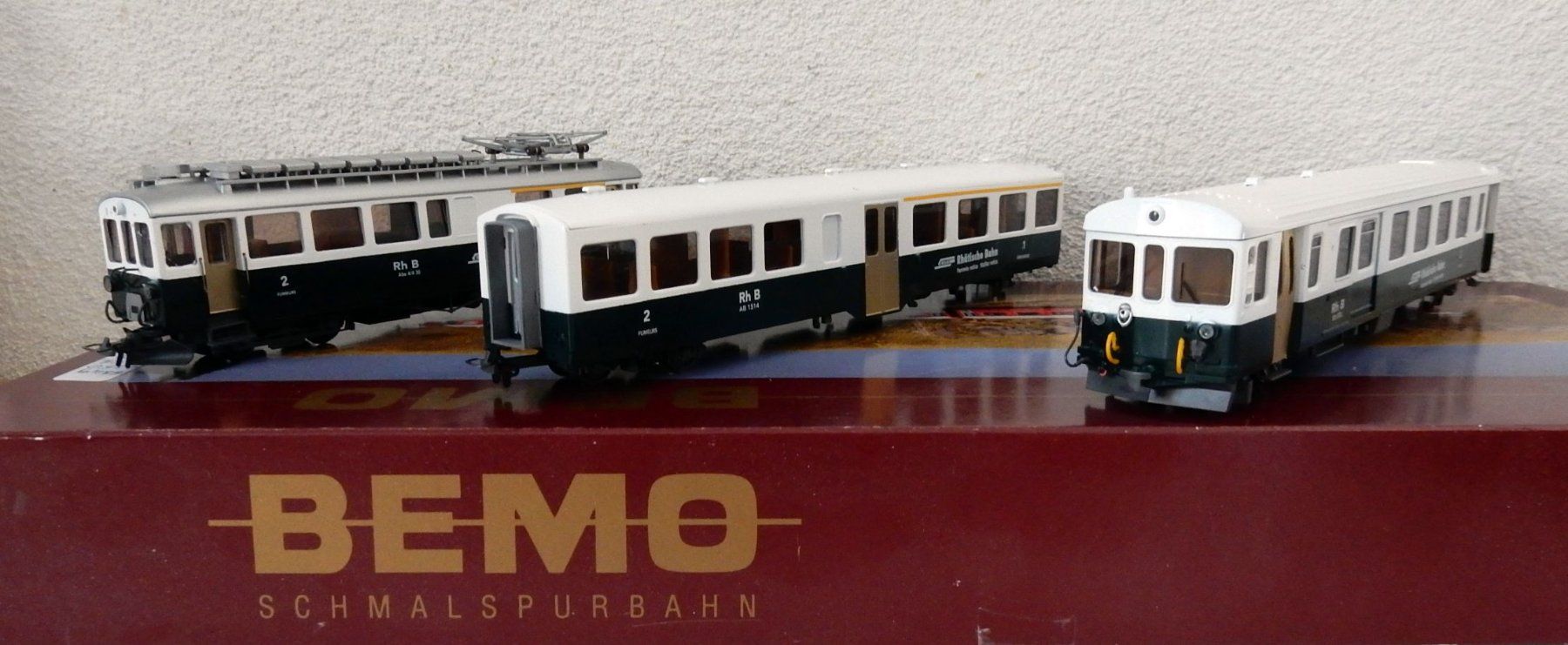 Bemo Trains électriques: Hom  - Rame  Réversible de 3 éléments  RhB "Nostalgie" – D'occasion à Locarno par Gudrun2