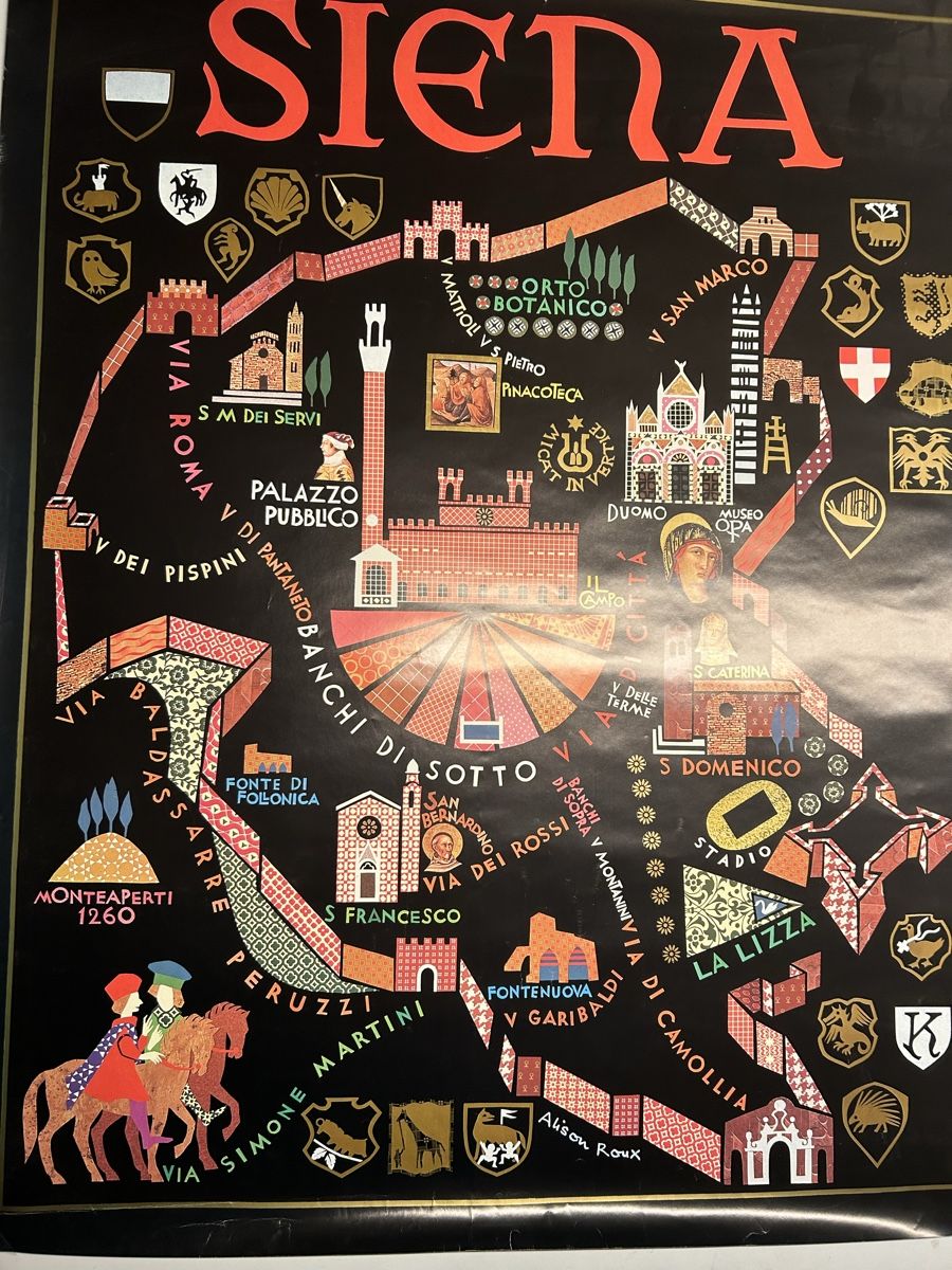 Foto & Immagini: Siena - Stadtplan Poster – Nuovo (secondo la descrizione) da Laupen BE venduto da Speedee