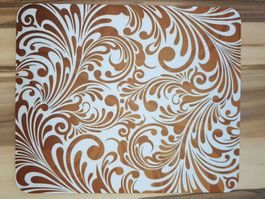 Mausmatte "Floral Weiss" / Mousepad NEU