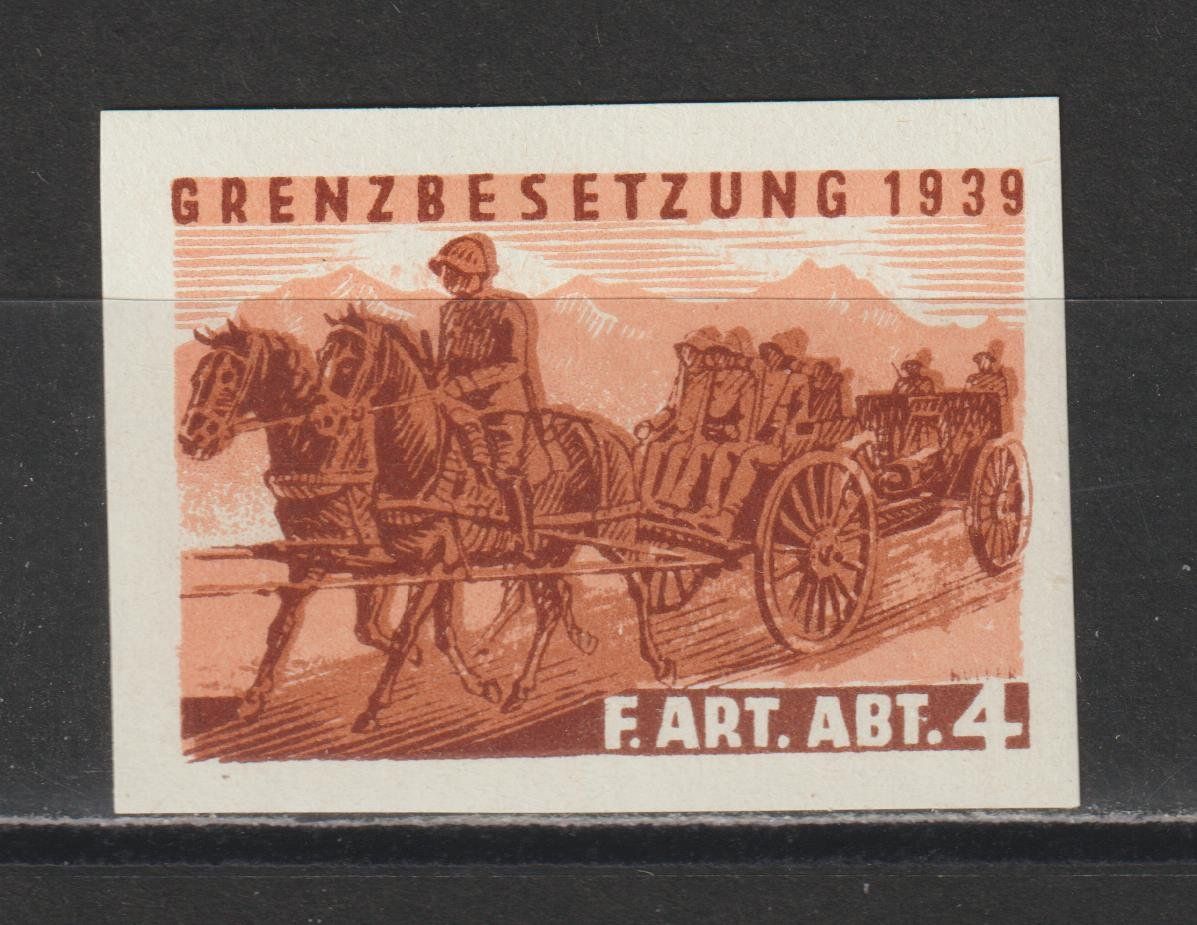 Tutti i francobolli: Artillerie Nr. 45/2 * – Usato da Siebnen venduto da Fstaehli